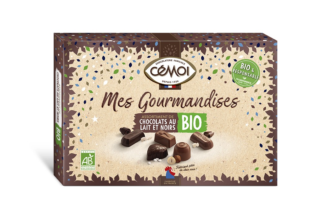 Boîte Mes Gourmandises Bio Lait & Noir Cémoi