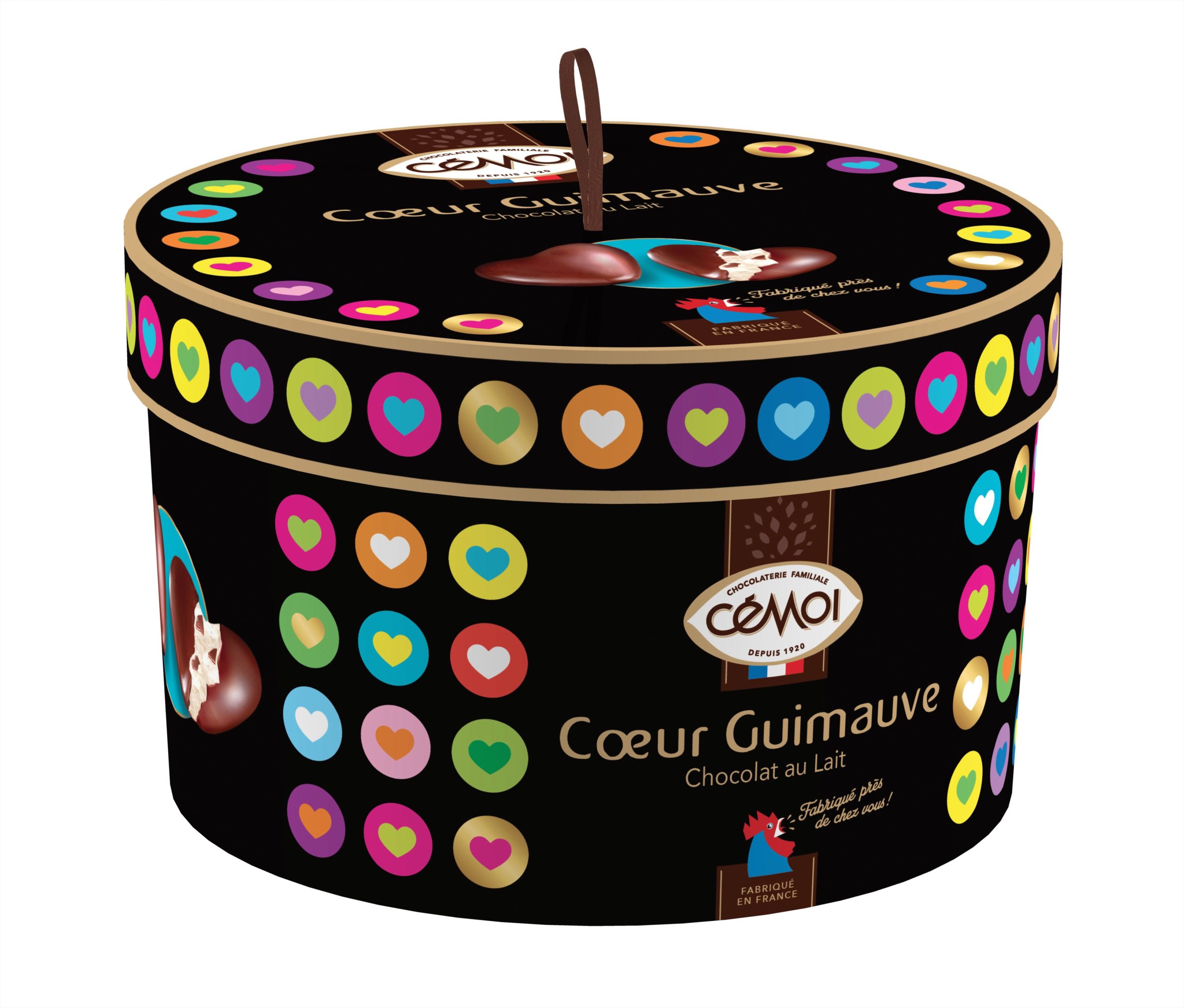 Boîte Cadeau Cœurs Guimauve Cémoi