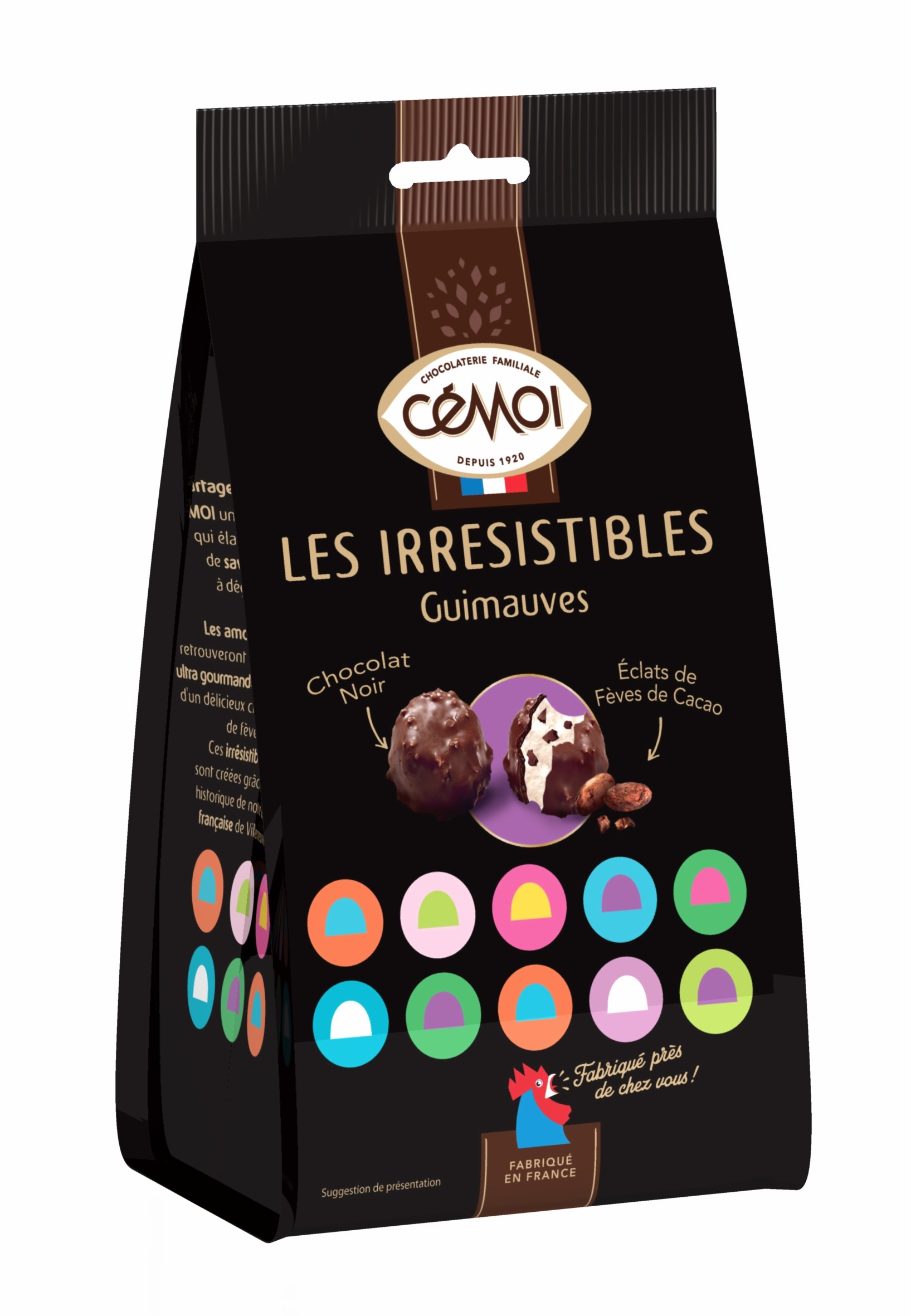 Les Irrésistibles - Guimauves Chocolat Noir & Éclats de fèves de cacao
