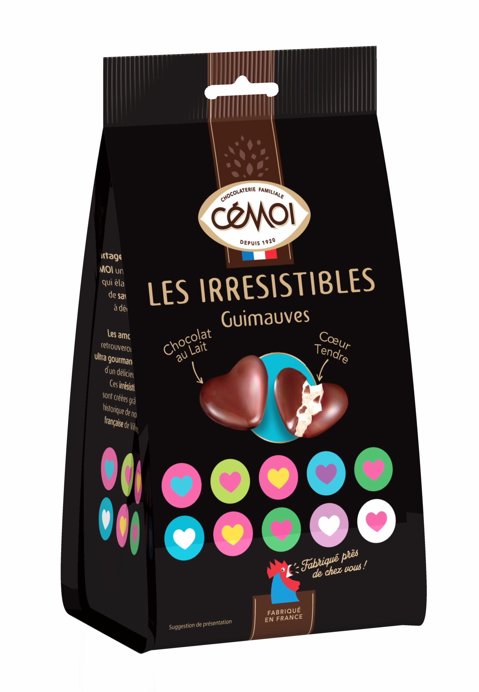 Les irrésistibles - Guimauves Coeur Chocolat au Lait
