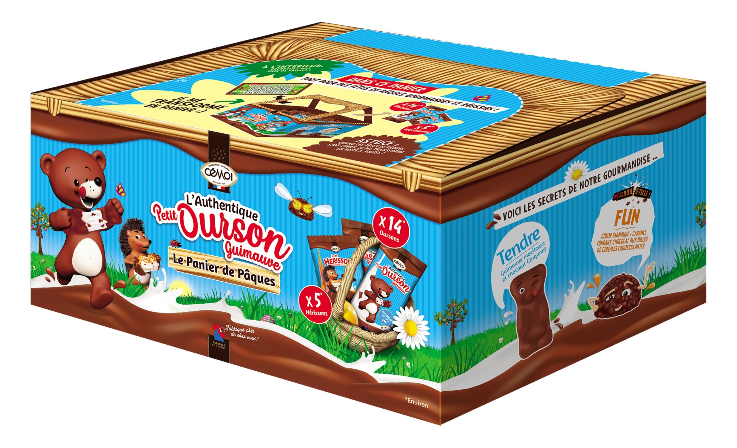 Panier Mix Ourson et Hérisson