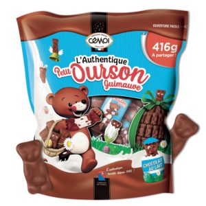 Sachet L’Authentique Petit Ourson Guimauve de Pâques Cémoi 416g