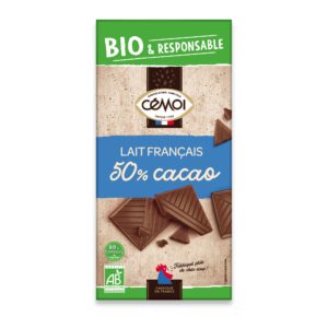 Tablette Dégustation Chocolat  au Lait Bio Cémoi 50%