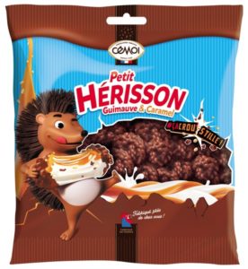 Sachet Petit Hérisson Guimauve Chocolat au lait et Caramel