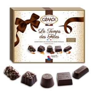 Boîte Le Temps des Fêtes Chocolat Noir Cémoi