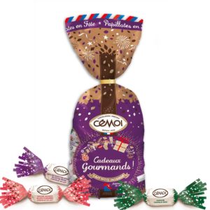 Sachet Papillotes en Fête Moment de Douceur Lait et Noir Intense Cémoi