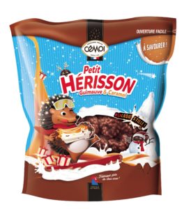 Sachet Petit Hérisson Guimauve Caramel et Chocolat au Lait