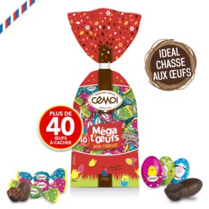 Méga t’Œufs Noir Fondant Cémoi