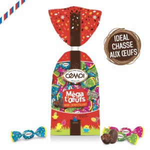 Méga t’Œufs Noir Croustillant Cémoi