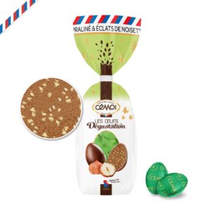 Œufs Dégustation Chocolat au Lait Praliné Eclats de noisettes Cémoi