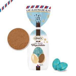 Œufs Dégustation Chocolat blanc Praliné Cémoi