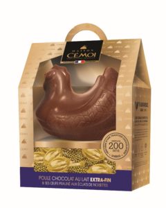 Moulage La Poule et ses Oeufs Chocolat au Lait
